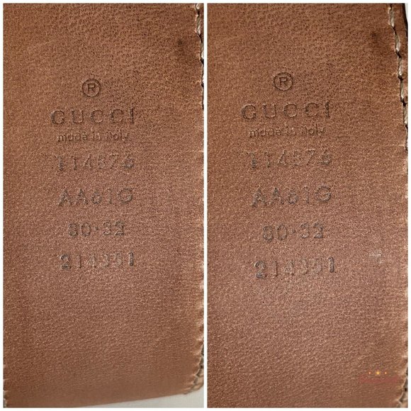 Authentic Gucci Pink Guccissima Leather Gold Interlocking G Buckle Belt 80/32 - Picture 8 of 12